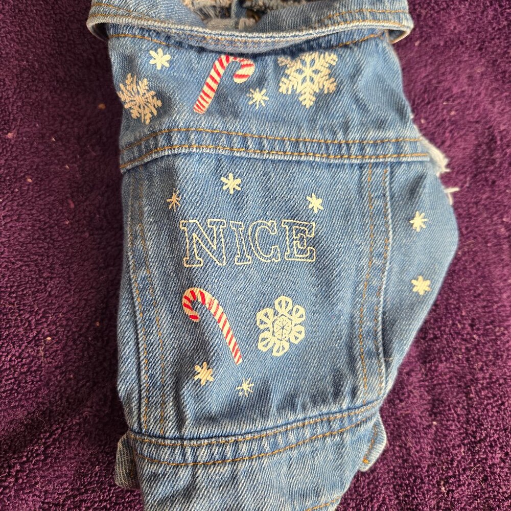Denim Pet Jacket: X-Small